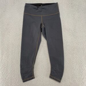 Prana Leggings Womens XS Capri Yoga Gray Workout Misty Mid‎ Rise Stretchy Hiking